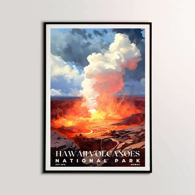 Hawaii Volcanoes National Park Poster, Travel Art, Office Poster, Home Decor | S6 - image2